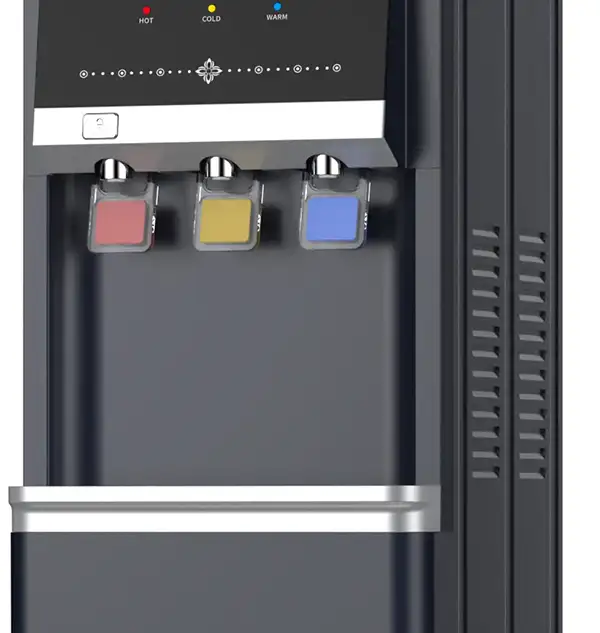 Push-to-dispense and cup-push mechanism