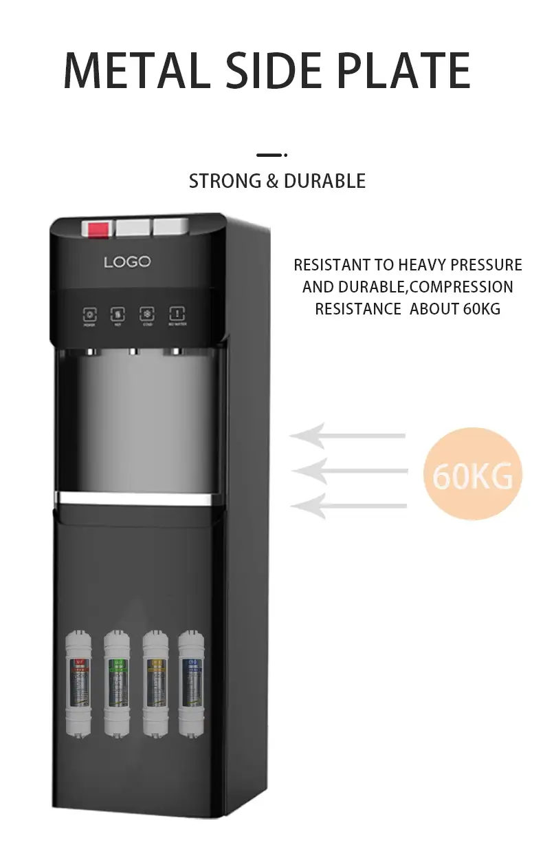 RO Water Dispenser with Child Lock water tank